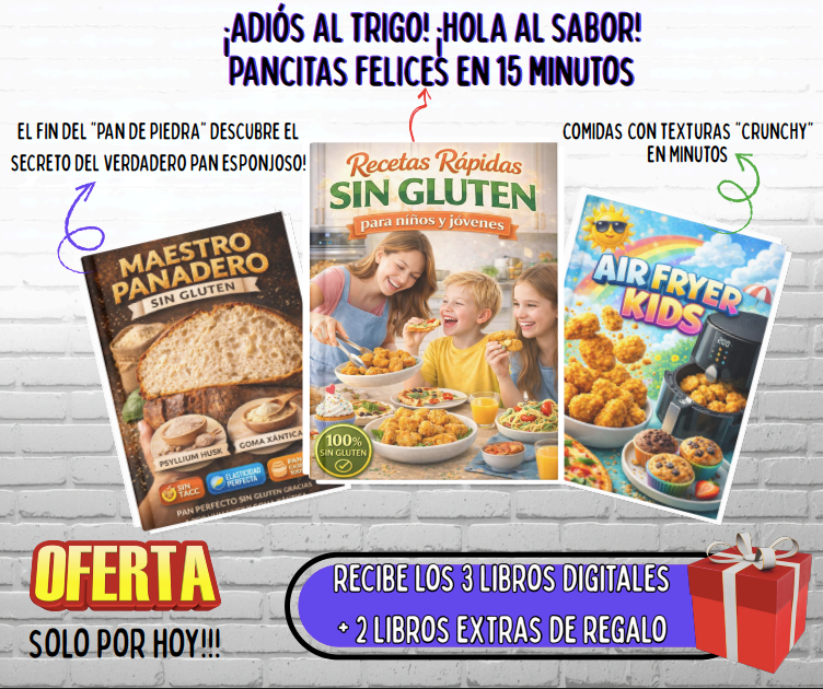 Ideas Sin Gluten en menos de 20 minutos + 4 bonos de regalo!